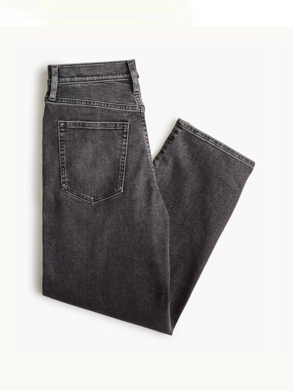 J Crew Women’s Slim Barrel Leg Jeans Plus Size 35Tall Stretch Denim Washed Black - Picture 2 of 5